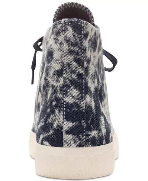 Sun + Stone Mesa High Top Casual Sneakers Men Blue Tie Dye Lace Up New 10.5